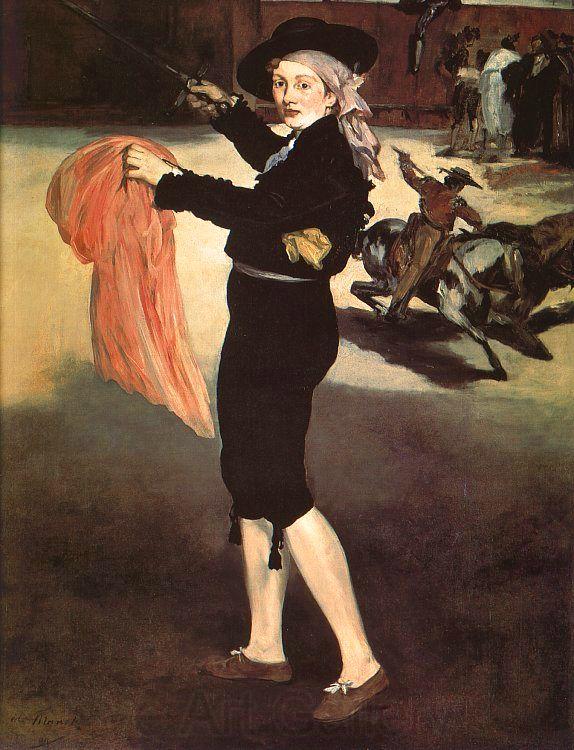 Edouard Manet Mlle Victorine in the Costume of an Espada Spain oil painting art